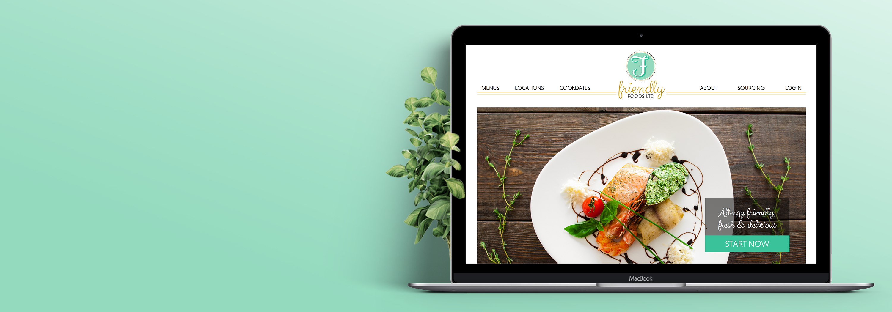 Friendly Foods Website Design and Development